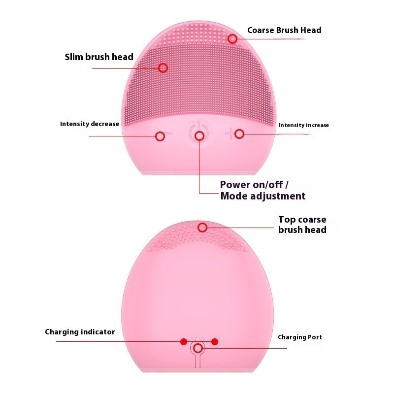 Transform Your Skincare Routine with the Electric Silicone Facial Cleansing Brush